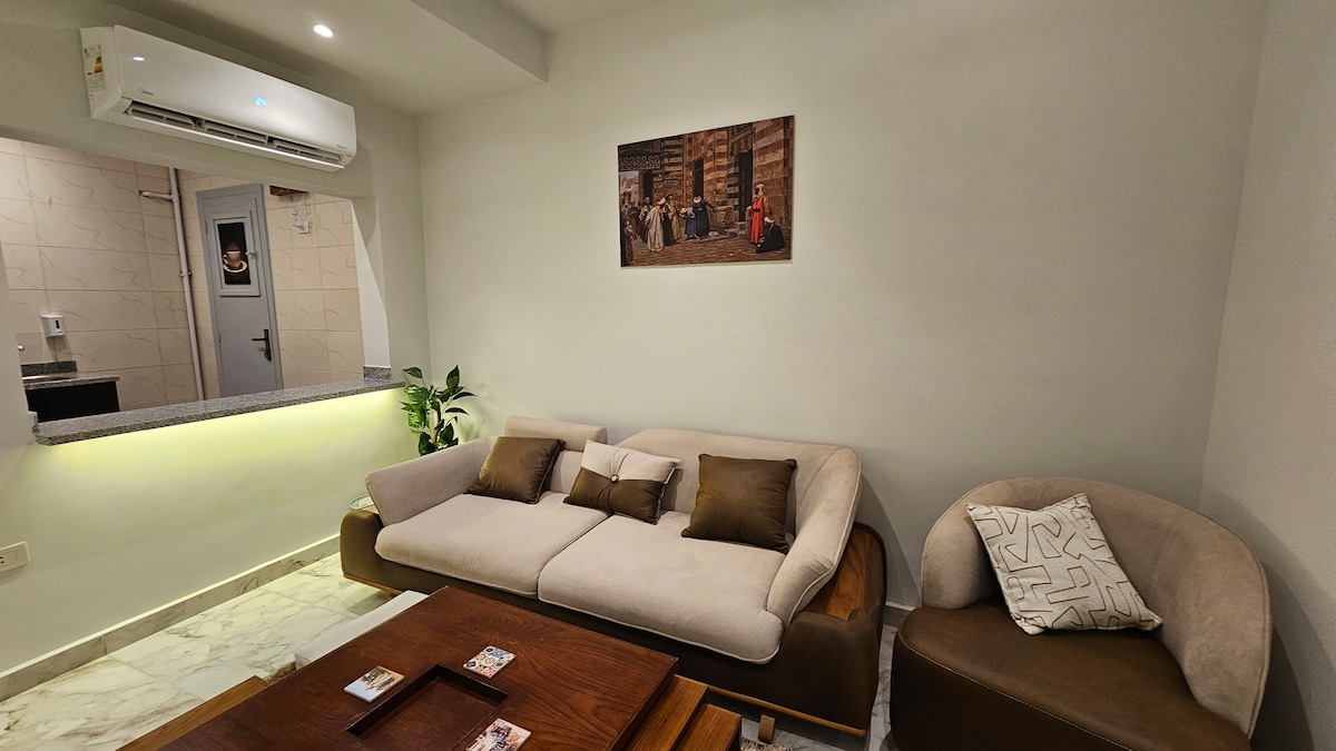B601 · 1BR Apartment in Downtown Cairo Qasr El Nil B601 — Living Room, photo 13