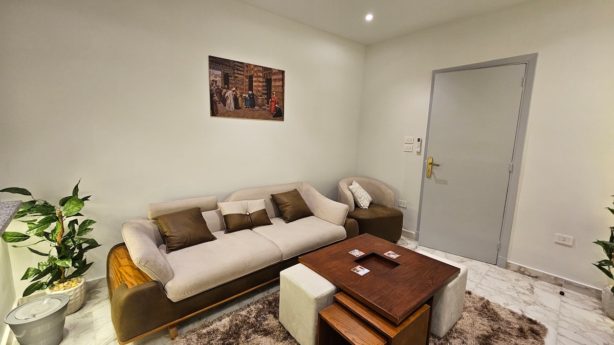 B601 · 1BR Apartment in Downtown Cairo Qasr El Nil B601 — Living Room, photo 4