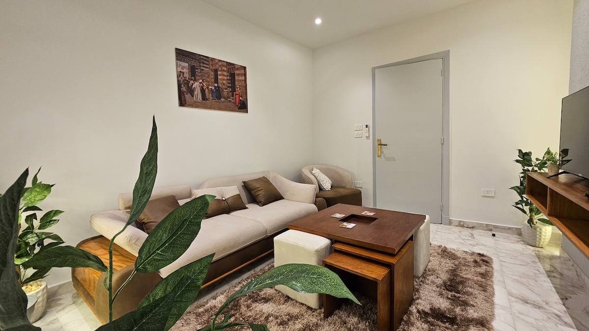 B601 · 1BR Apartment in Downtown Cairo Qasr El Nil B601 — Living Room, photo 5